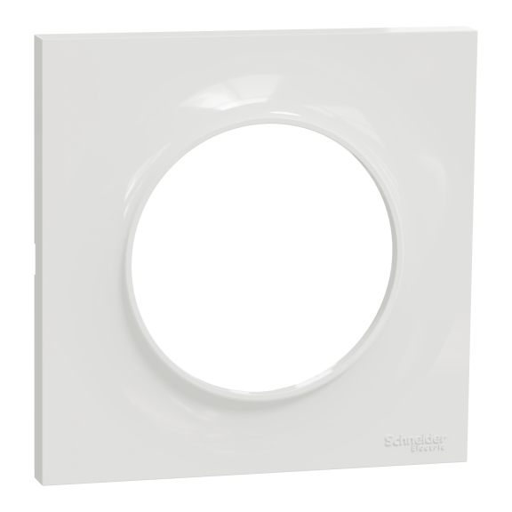Schneider Electric S520702, Odace Styl, Beyaz, Tekli Çerçeve