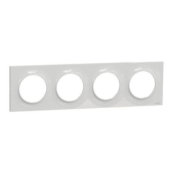 Schneider Electric S520708A1, Odace Styl, Gri, Dörtlü Çerçeve