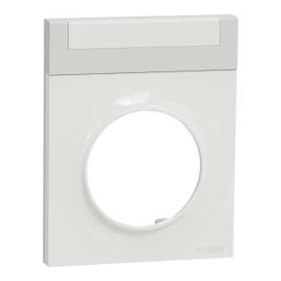 Schneider Electric S520732, Odace Pratik, Beyaz, Etiket Tutuculu Çerçeve