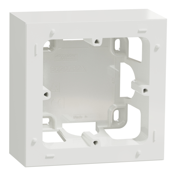 Schneider Electric S520762, Odace, Beyaz, Tekli Sıva Üstü Kasa