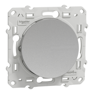 Schneider Electric S530206, Odace, Alüminyum, Liht Anahtarı, Çerçevesiz