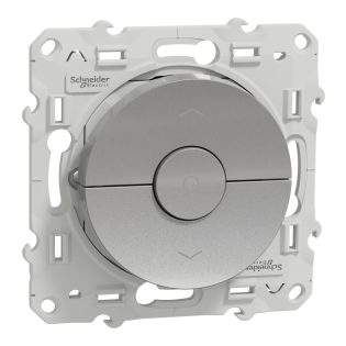 Schneider Electric S530208, Odace, Alüminyum, Jaluzi Kumanda Anahtarı, Çerçevesiz