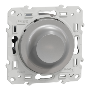 Schneider Electric S530519, Odace, Alüminyum, Vavien LED Dimmer, 40-400VA, RL Tip, Çerçevesiz