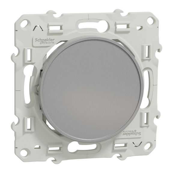 Schneider Electric S530666, Odace, Alüminyum, Kör Kapak, Çerçevesiz