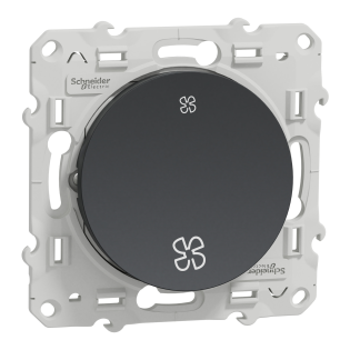 Schneider Electric S540233, Odace, Antrasit, Fan Kontrol Anahtarı, Çerçevesiz