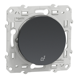 Schneider Electric S540246, Odace, Antrasit, Liht Anahtarı, Zil İşaretli, Çerçevesiz