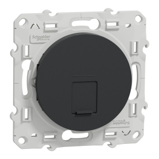Schneider Electric S540475, Odace, Antrasit, Data İnternet Prizi, RJ45, CAT 6-UTP, Çerçevesiz