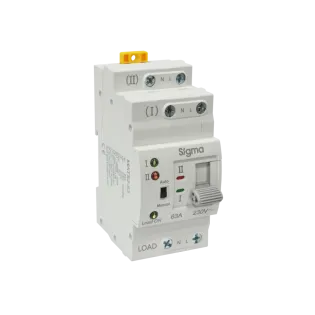 Sigma MATS20063, 63 Amper, 2 Kutuplu, Otomatik Transfer Şalteri, 230 Volt, MATS2-63