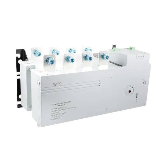 Sigma MATS250-B, 250 Amper, 4 Kutuplu, 3 Faz Kontrollü Otomatik Transfer Şalteri, 400 Volt