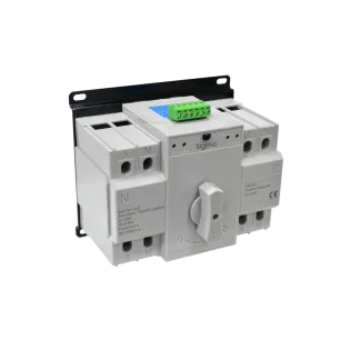 Sigma MATS40125, 125 Amper, 4 Kutuplu, 3 Faz Kontrollü Otomatik Transfer Şalteri, 400 Volt