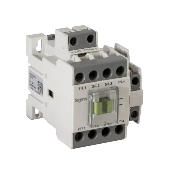 Sigma SCF330230, 330 Amper, 160 kW, 4 Kutuplu, Kontaktör, 230 Volt AC, 2NA+2NK, SCF 330