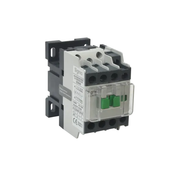 Sigma SCM025230, 25 Amper, 11 kW, 3 Kutuplu, Kontaktör, 230 Volt AC, 1NA+1NK, SCM 25