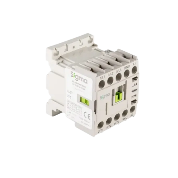 Sigma SCM0901230, 9 Amper, 4 kW, 3 Kutuplu, Mini Kontaktör, 230 Volt AC, 1NK