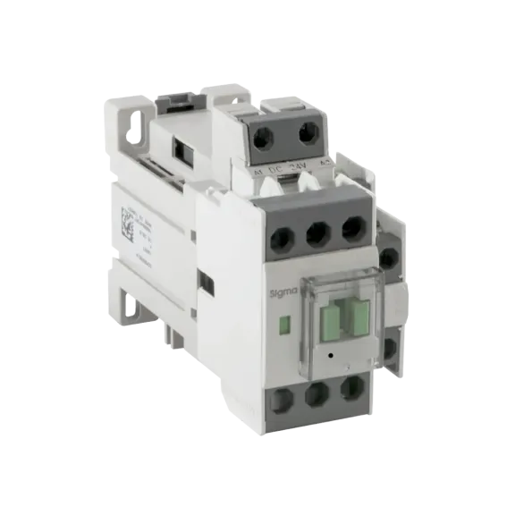 Sigma SDM040024, 40 Amper, 18,5 kW, 3 Kutuplu, Kontaktör, 24 Volt DC, 1NA+1NK, SDM 40