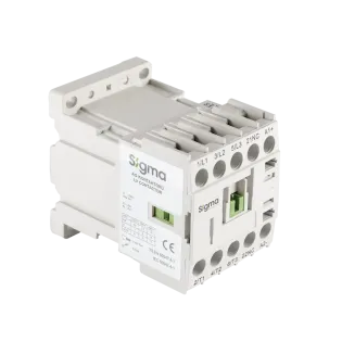 Sigma SDM0910024, 9 Amper, 4 kW, 3 Kutuplu, Mini Kontaktör, 24 Volt DC, 1NA