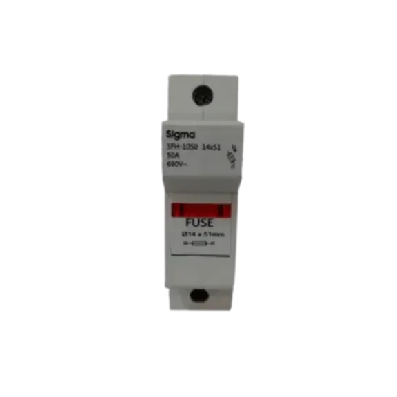 Sigma SFH1050, 50 Amper, 1 Kutuplu, Kartuş Sigorta Yuvası, 14x51mm Sigortalar için