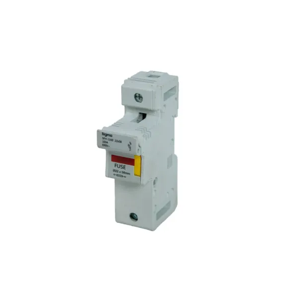 Sigma SFH1100, 100 Amper, 1 Kutuplu, Kartuş Sigorta Yuvası, 22x58 Sigortalar için