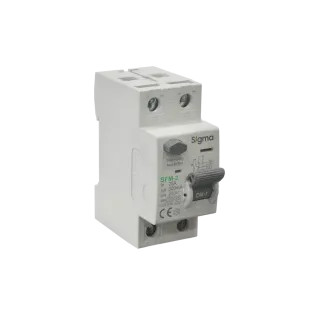 Sigma SFM2025300, SFM-2, 25 Amper, 300mA, A Tip, Kaçak Akım Koruma Rölesi, 2 Kutuplu (1Faz+Nötr)