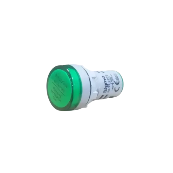 Sigma SL22-024DSG, Yeşil, Ledli Sinyal Lambası, 24 Volt AC/DC, 22mm, SL-22-22DS