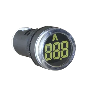 Sigma SL22-22AMW2, Beyaz, Ledli, Ampermetre Fonksiyon Göstergeli Sinyal Lambası, 0-200 Amper, 22mm, SL22-22AM