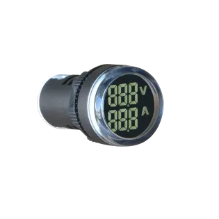Sigma SL22-22VAMW, Beyaz, Ledli, Ampermetre Fonksiyon Göstergeli Sinyal Lambası, 0-100 Amper AC, 22mm, SL22-22VAM