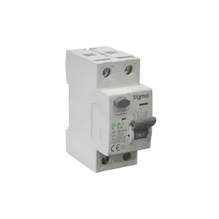 Sigma SLM2063300, SLM-2, 63 Amper, 300mA, A Tip, Kaçak Akım Koruma Rölesi, 2 Kutuplu (1 Faz+Nötr)