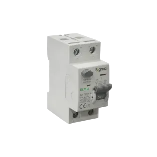 Sigma SLM2080300, SLM-2, 80 Amper, 300mA, A Tip, Kaçak Akım Koruma Rölesi, 2 Kutuplu (1 Faz+Nötr)