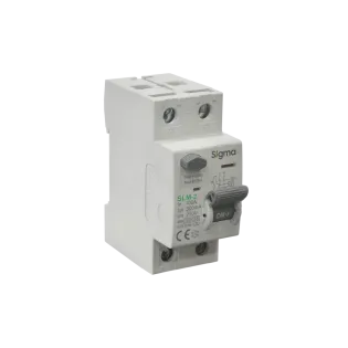 Sigma SLM2100300, SLM-2, 100 Amper, 300mA, A Tip, Kaçak Akım Koruma Rölesi, 2 Kutuplu (1 Faz+Nötr)