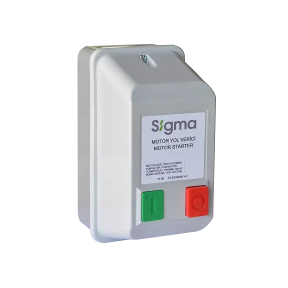 Sigma SMS090300, 3 kW, 5-8 Amper, Kutulu Motor Yolverici, 230 Volt AC, SMS009230