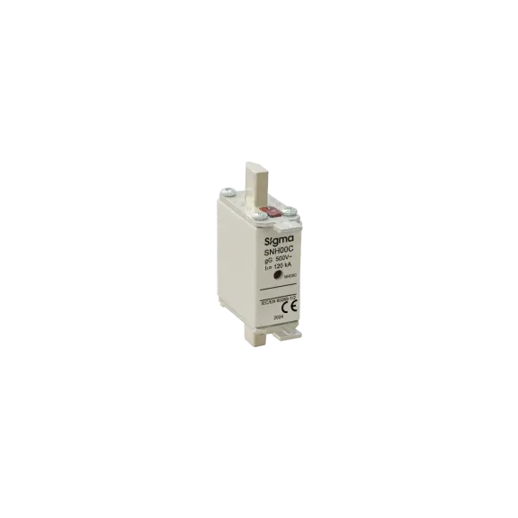 Sigma SNHC00I100, 100 Amper, Çift Göstergeli, Bıçaklı Sigorta, NH000