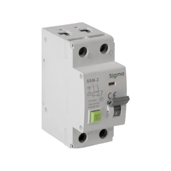 Sigma SRM2040030, SRM-2, 40 Amper, 30mA, AC Tip, Kaçak Akım Korumalı Otomatik Sigorta, 6 kA, 2 Kutuplu (1Faz+Nötr)