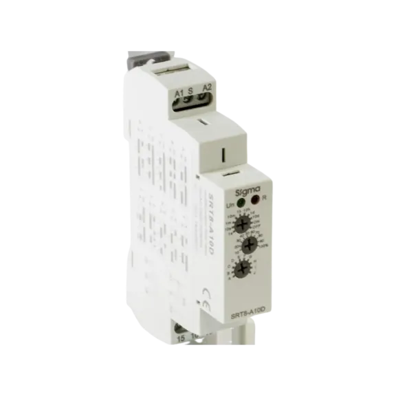 Sigma SRT8A10D, Çok Fonksiyonlu Zaman Rölesi, Tek Kontak Çıkışlı, 01sn-10 gün Zaman Ayarlı, 230 Volt AC