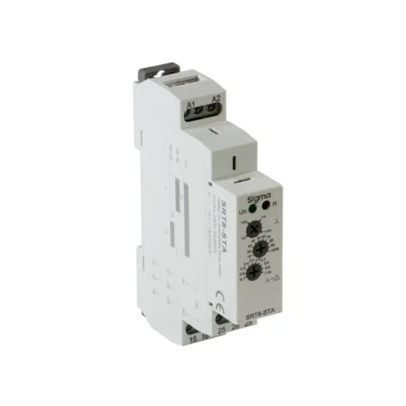 Sigma SRT8STA, Yıldız/Üçgen Gecikmeli Zaman Rölesi, 0.1s-10 dk, 230 Volt AC