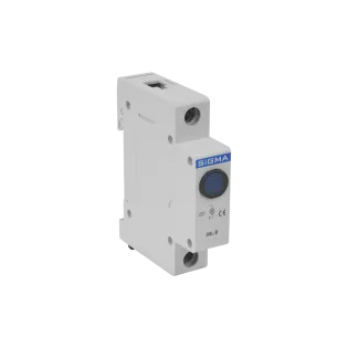 Sigma SSL-B024A, Mavi Ledli, Ray Tipi Sinyal Lambası, 24 Volt AC