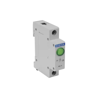 Sigma SSL-G024A, Yeşil Ledli, Ray Tipi Sinyal Lambası, 24 Volt AC