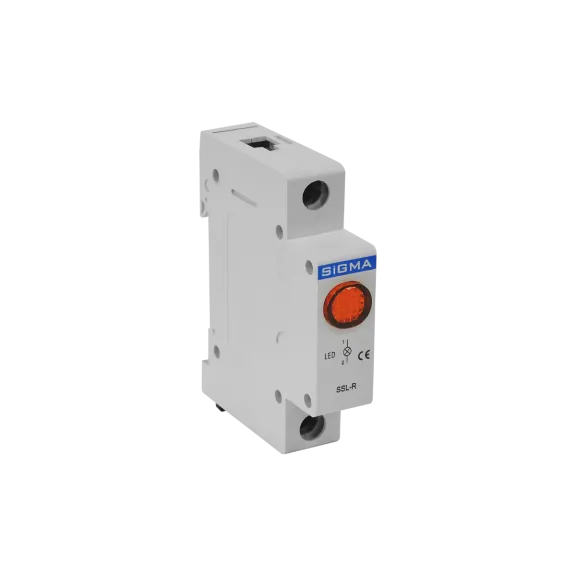 Sigma SSL-R024D, Kırmızı Ledli, Ray Tipi Sinyal Lambası, 24 Volt DC