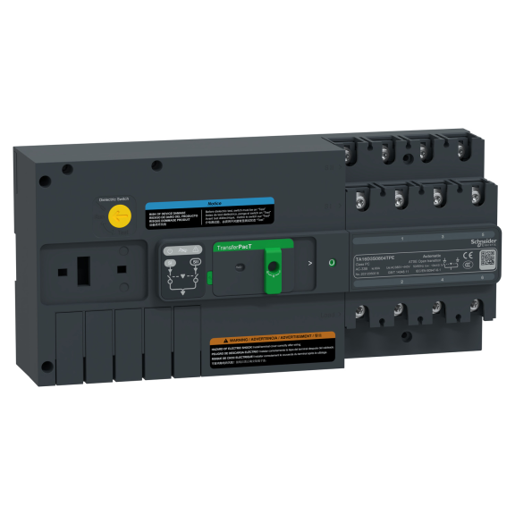 Schneider Electric TA16D3S0804TPE, TransferPacT, 80 Amper, 3 Kutuplu, Standart Otomatik Transfer Şalteri, TA16