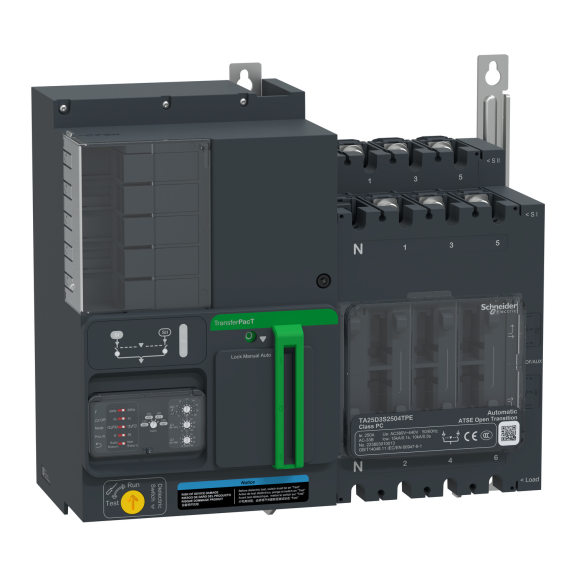 Schneider Electric TA25D3S2004TPE, TransferPacT, 200 Amper, 3 Kutuplu, Standart Otomatik Transfer Şalteri, TA25