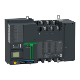 Schneider Electric TA63D3L4004TPE, TransferPacT, 400 Amper, 3 Kutuplu, Aktif Otomatik Transfer Şalteri, TA63, LCD Ekranlı