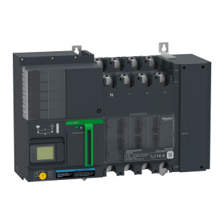 Schneider Electric TA63D4L5004TPE, TransferPacT, 500 Amper, 4 Kutuplu, Aktif Otomatik Transfer Şalteri, TA63, LCD Ekranlı