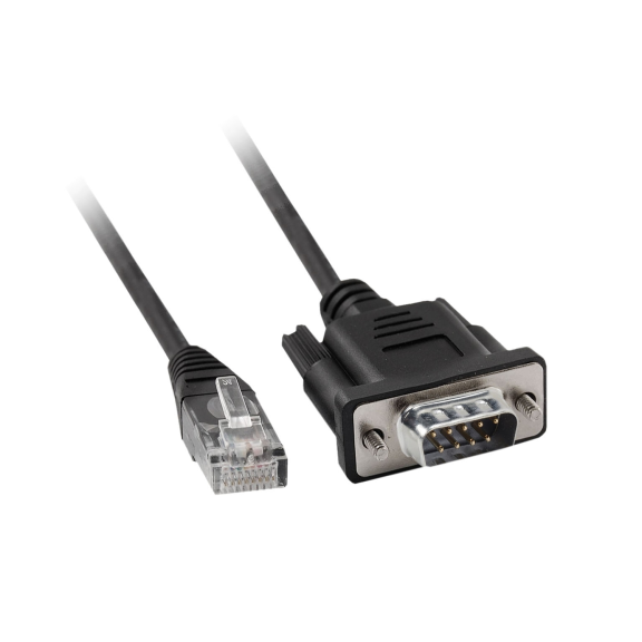 Schneider Electric TCSMCN3M4F3C2, Modicon M340/M580, Programlanabilir Otomasyon Kontrolörleri için RS232 Seri Bağlantı Kablosu, RJ45, SUB-D 9 Dişi