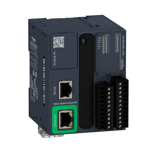 Schneider Electric TM221ME16R, Modicon M221, Modüler Tip Programlanabilir Lojik Kontrolör(PLC), 8 Dijital Giriş, 8 Röle Çıkış, 2 Analog Çıkış, 24 Volt DC, Ethernetli