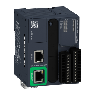 Schneider Electric TM221ME16T, Modicon M221, Modüler Tip Programlanabilir Lojik Kontrolör(PLC), 8 Dijital Giriş, 8 Transistör Çıkış, 2 Analog Çıkış, 24 Volt DC, Ethernetli