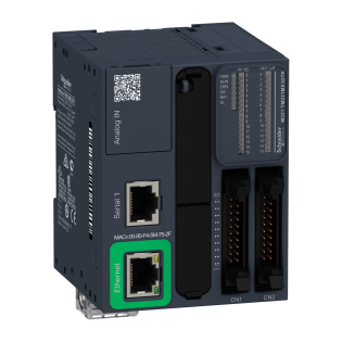 Schneider Electric TM221ME32TK, Modicon M221, Modüler Tip Programlanabilir Lojik Kontrolör(PLC), 16 Dijital Giriş, 16 Transistör Çıkış, 2 Analog Çıkış, 24 Volt DC, Ethernetli
