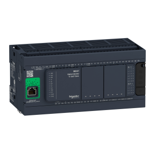 Schneider Electric TM241CE40R, Modicon M241, Kompakt Tip Programlanabilir Lojik Kontrolör(PLC), 24 Dijital Giriş, 16 Röle Çıkış, 100-240 Volt AC, Ethernet