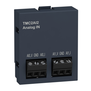 Schneider Electric TMC2AI2, Modicon M221, Programlanabilir Lojik Kontrolörler için Kartuş Tip Analog Giriş Modülü, 2 Analog Giriş