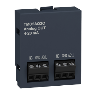 Schneider Electric TMC2AQ2C, Modicon M221, Programlanabilir Lojik Kontrolörler için Kartuş Tip Analog Çıkış Modülü, 2 Analog Çıkış(4-20mA)