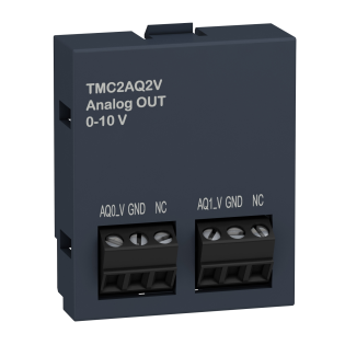 Schneider Electric TMC2AQ2V, Modicon M221, Programlanabilir Lojik Kontrolörler için Kartuş Tip Analog Çıkış Modülü, 2 Analog Çıkış(0-10V)