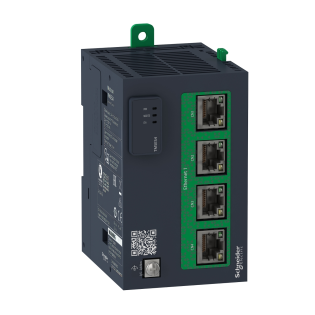 Schneider Electric TMSES4, Modicon M262, Programlanabilir Lojik Kontrolörler için Akıllı Haberleşme Modülü, Ethernet, 4xRJ45
