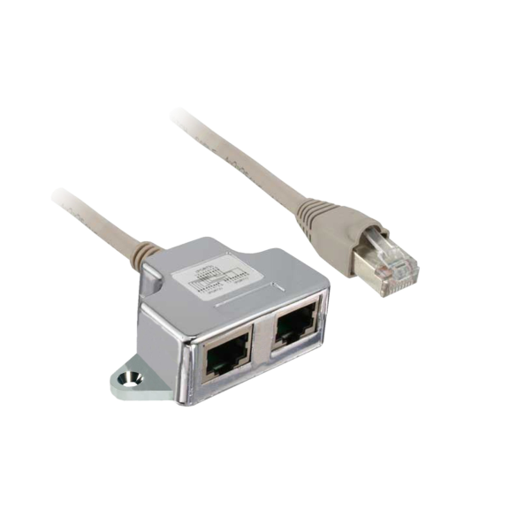 Schneider Electric VW3A8306TF03, Modbus T Bağlantı Kablosu, 0.3m, 1xRJ46 Erkek ve 2xRJ45 Dişi